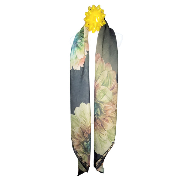 NWT Double Sided Silk Scarf 53x53 Large Square Shawl Wrap XiangYunSha 35081
